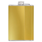 Persoonlijk gegraveerde monogram klassieke gouden  heupfles (Achterkant)