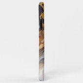 Persoonlijk Gegraveerde Paarse Zwarte Witte Gouden Case-Mate iPhone Case (Achterkant/rechts)