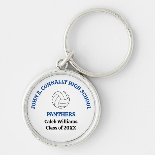 Persoonlijk gegraveerde sleutelhanger voor volleyb (Voorkant)