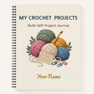 Persoonlijk gehaakt WIP-projectvolgnotitieboek Notitieboek
