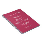 Persoonlijk Geheugenjournaal Brieven aan mijn Moed Notitieboek (Rechterzijde)