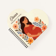 Persoonlijk geïllustreerde zwangere vrouw bloemrij