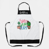 Persoonlijk gekke Plant Lady Aprons #moedersday Schort (Voorkant)