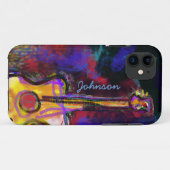 persoonlijk gekleurd gitaar schilderij Case-Mate iPhone case (Achterkant (horizontaal))