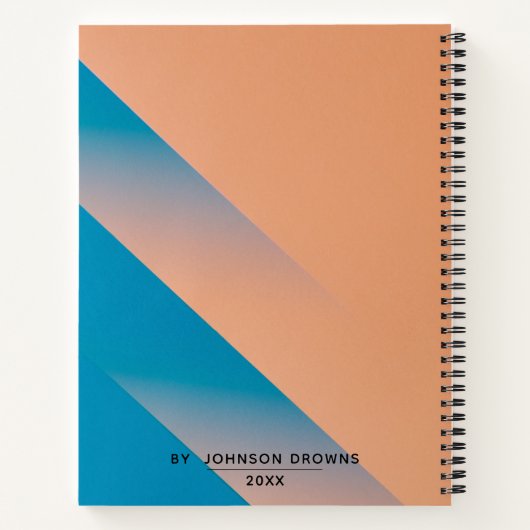 Persoonlijk gekleurd notitieboek (Achterkant)