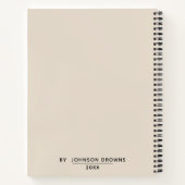 Persoonlijk gekleurd notitieboek (Achterkant)