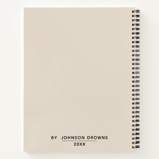 Persoonlijk gekleurd notitieboek (Achterkant)