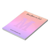 Persoonlijk gekleurde notitieblok (Linkerzijde)