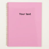 Persoonlijk Gekleurde Roze Planner (Voorkant)