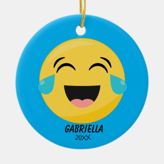 Persoonlijk gelach vanuit het luid Ornament Emoji (Voorkant)