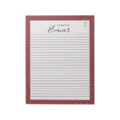 Persoonlijk gelinkt notitieblok (Linkerzijde)