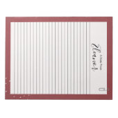 Persoonlijk gelinkt notitieblok (Voorkant)