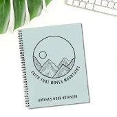 Persoonlijk geloof dat de bergen Christelijk bewee Notitieboek