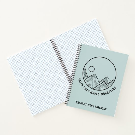 Persoonlijk geloof dat de bergen Christelijk bewee Notitieboek (Binnen)