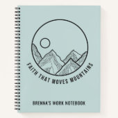 Persoonlijk geloof dat de bergen Christelijk bewee Notitieboek (Voorkant)