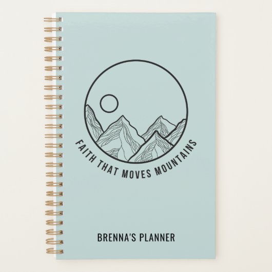 Persoonlijk geloof dat de bergen Christelijk bewee Planner (Voorkant)