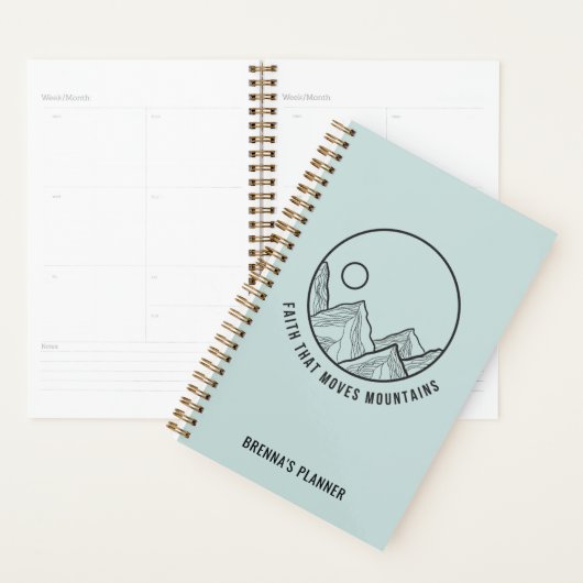 Persoonlijk geloof dat de bergen Christelijk bewee Planner (Display)