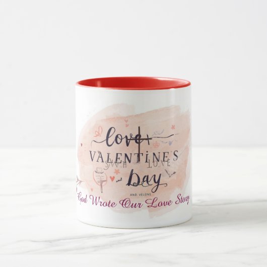 Persoonlijk geloof gebaseerd Valentijnsdaggeschenk Mok (Midden)