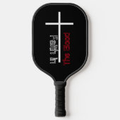 Persoonlijk geloof in het bloed Christelijk kruis Pickleball Paddle (Voorkant)