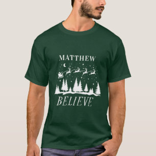 Persoonlijk Geloof Kerstman slee Kerstmatch T-shirt