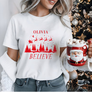 Persoonlijk Geloof Kerstman slee Kerstmatch T-shirt