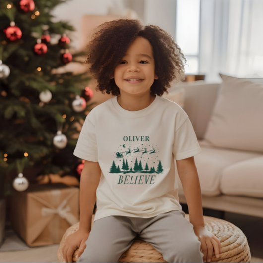 Persoonlijk Geloof Kerstman slee Kerstmis match T-shirt