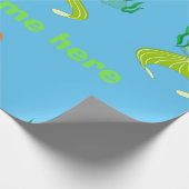 Persoonlijk geluid en charmermaid Girl Cadeaupapier (Hoek)