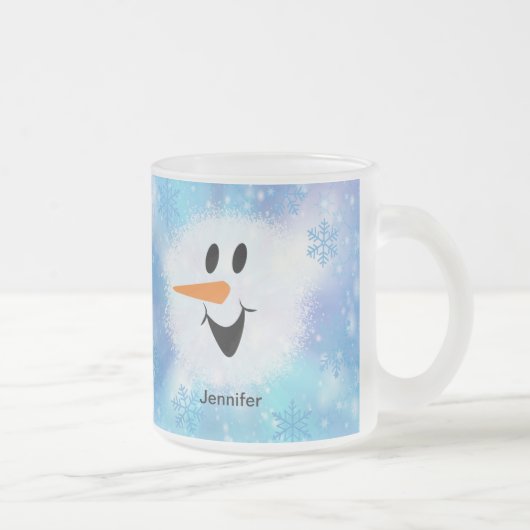 Persoonlijk geluid Snowman Matglas Koffiemok (Rechts)