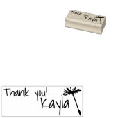 Persoonlijk geluid Standelion Zaaid Dank u naam Rubberstempel (Gestempeld)
