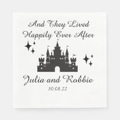 Persoonlijk gelukkig altijd na bruiloft servet (Voorkant)