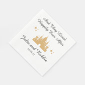 Persoonlijk gelukkig altijd na bruiloft servet (Hoek)