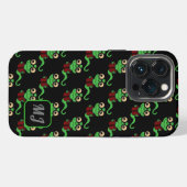 Persoonlijk Gelukkig Boekenwurm Zwart iPhone Hoesje (Achterkant horizontaal)