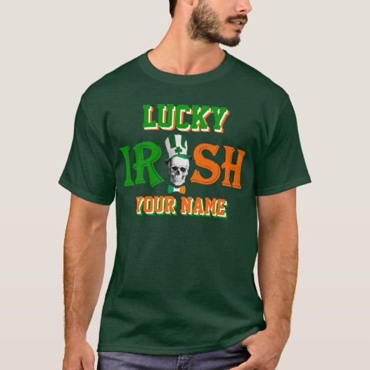 Persoonlijk gelukkig Irish St Patrick's day T-shirt (Voorkant)