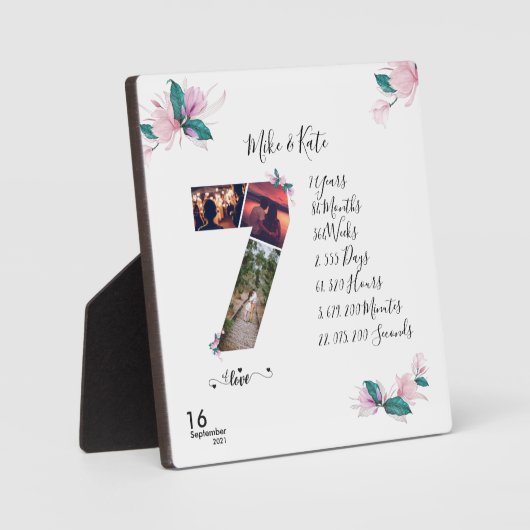 Persoonlijk gelukkig Jubileum met de collage van d Fotoplaat (Voorkant)