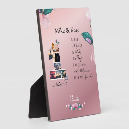 Persoonlijk gelukkig Jubileum met de collage van d Fotoplaat (Zijkant)