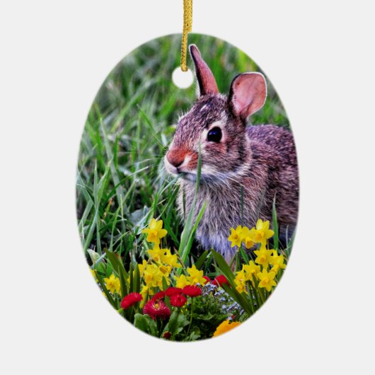 Persoonlijk gelukkig met twee kanten keramisch ornament (Voorkant)