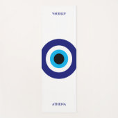 Persoonlijk geluksymbool Evil Eye Blue Mati Yogamat (Voorkant)