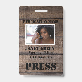 Persoonlijk Gemaakt Landelijk Fotopers Journalist  Badge