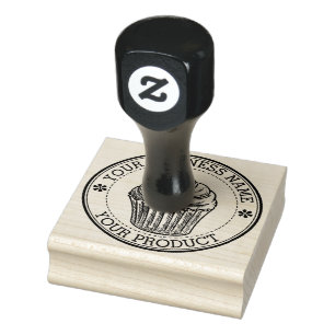 Persoonlijk gemaakt logo op maat grote rubberstempel