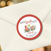 Persoonlijk gemaakte Geest-verlichtende Feestelijk Ronde Sticker