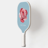 Persoonlijk Gemaakte Roos Initiaal Pickleball Padd Paddle (Links)