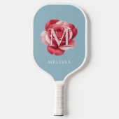 Persoonlijk Gemaakte Roos Initiaal Pickleball Padd Paddle (Achterkant)