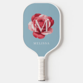 Persoonlijk Gemaakte Roos Initiaal Pickleball Padd Paddle
