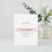 Persoonlijk gemaakte THANK YOU-label Briefkaart (Staand voorkant)