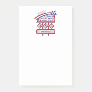 Persoonlijk gemaakte USA 250–Patriottische Retro M Post-it® Notes
