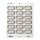 Persoonlijk gemarmerd luipaardpatroon etiket (Full Sheet)