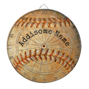Persoonlijk gemerkte vintage honkbal dartbord