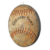Persoonlijk gemerkte vintage honkbal dartbord (Voorkant Rechts)
