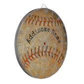 Persoonlijk gemerkte vintage honkbal dartbord (Voorkant Links)
