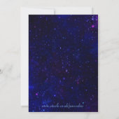 Persoonlijk Gemini Zodiac Galaxy Feest Kaart (Achterkant)